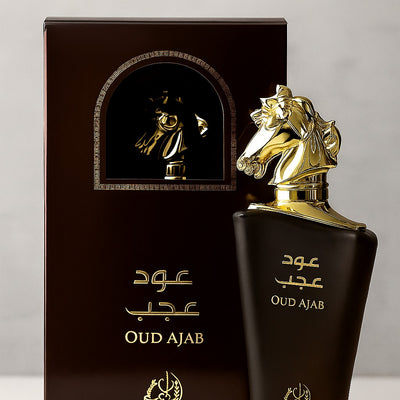 Oud Ajab Perfume 100ml – Premium Oud Scent | Elegant Horse-Shaped Bottle | Perfect Gift for Men