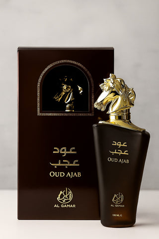 Oud Ajab Perfume 100ml – Premium Oud Scent | Elegant Horse-Shaped Bottle | Perfect Gift for Men